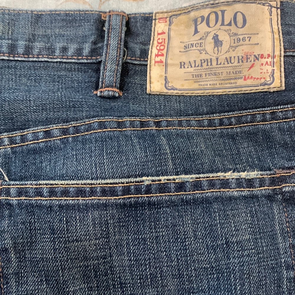 Mens Ralph Lauren Vintage 67 Jeans Medium Blue